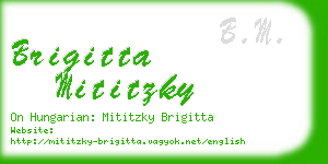 brigitta mititzky business card